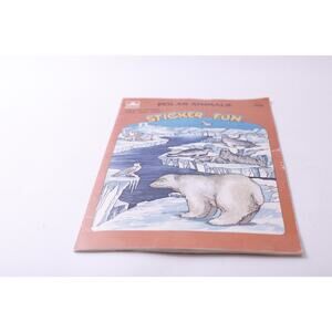 Polar Animals, Sticker Fun, Picture Book, USED, Golden, Learning ~ 250811-WH 501